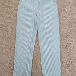 Kids Oscar de la Renta Seersucker Slacks Pants